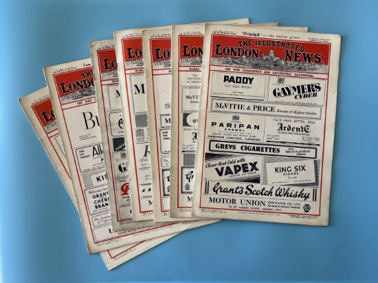 (7) WWII Issues Illustrated London News