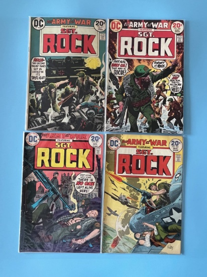 (4) Bronze Age DC War Comics