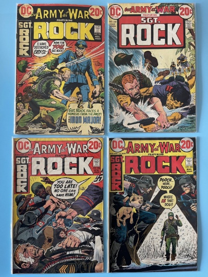 (4) Bronze Age DC War Comics