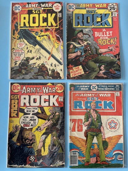 (4) Bronze Age DC War Comics