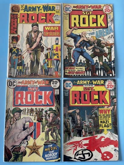 (4) Bronze Age DC War Comics