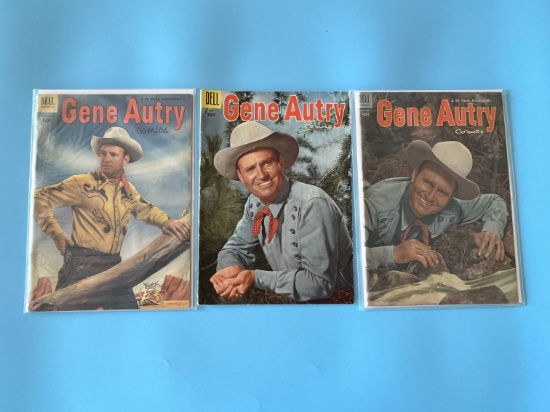 (3) Golden Age Dell Gene Autry Comics