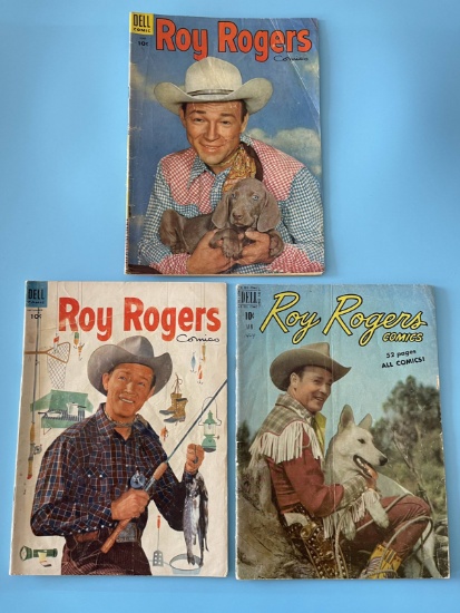 (3) Golden Age Roy Rogers Comics