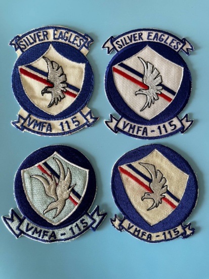 (4) Diff. Vintage USMC VMFA-115 Patches