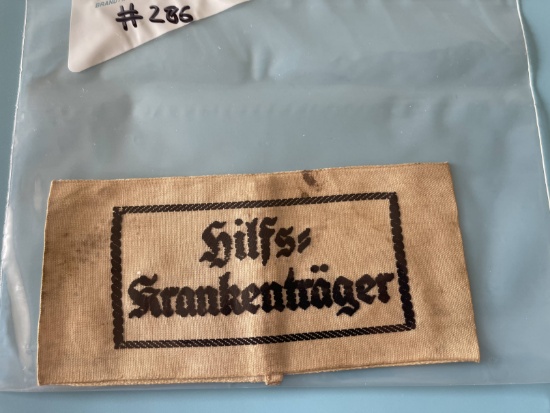 Nazi Hilfs=Krankentrager Armband