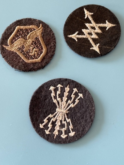 (3) WWII Nazi Luftwaffe Patches