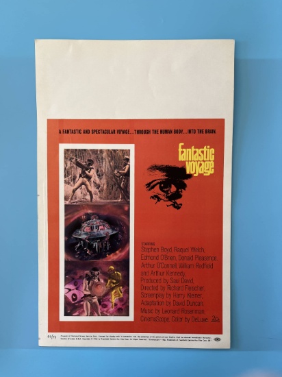 1966 Sci-Fi Movie "Fantastic Voyage" WC