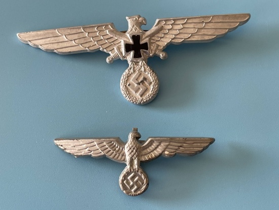 (2) WWII Nazi Metal Eagles