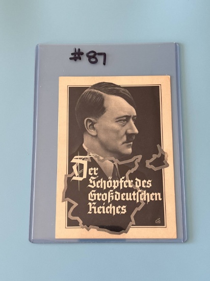Nazi Adolf Hitler Photo Postcard