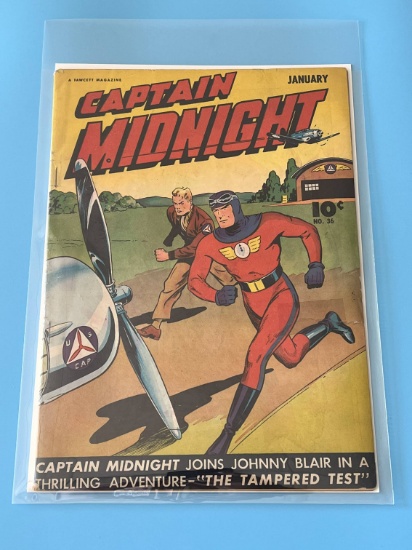 1946 Fawcett "Capt. Midnight" Comic #36