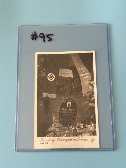 Nazi Postcard of Hitler's Father's Grave