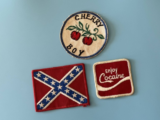 (3) 1960's Novelty Jacket Patches