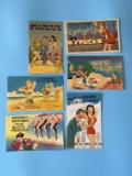 Antique Pin-Up Girl Cartoon Postcards