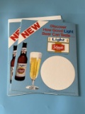 (3) Vintage Schmidt Beer Cardboard Signs