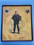 VN War Fighter Pilot-USAF Oil Painting