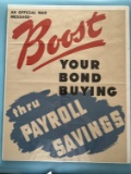 WWII War bond/Payroll Savings Poster