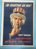 WWII Uncle Sam Propaganda Poster
