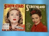 (2) Antique Movie Star Magazines