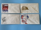 (4) WWII U.S. Propaganda Postal Covers