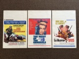 (3) 1966-68 War Movie Window Cards