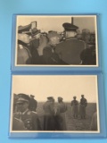 (2) WWII Mussolini in Germany Photos
