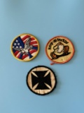 (3) 1960's Novelty Jacket Patches
