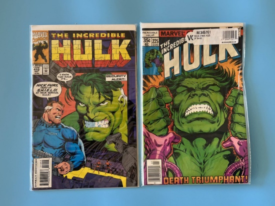 2 Issues The Incredible Hulk Comic #225 & #410 Marvel Comics Bronze Age