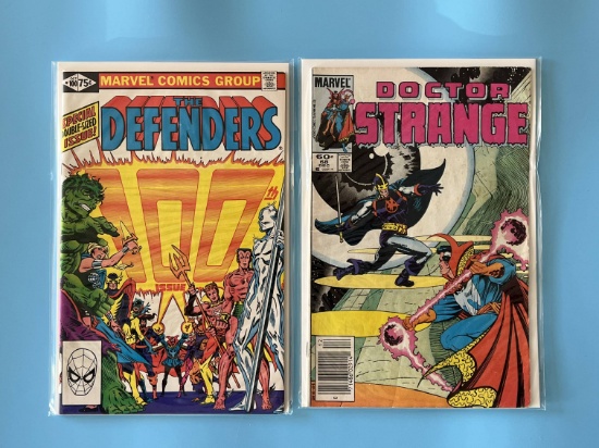 2 Issues The Defenders Comic #100 & Doctor Strange #68 Marvel Comics