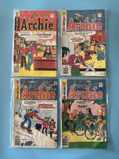 4 Issues Archie Comics #258 #259 #268 & #270 Archie Comics Bronze Age