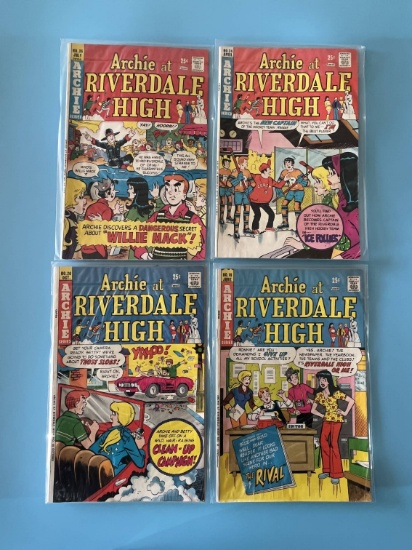 4 Issues Archie at Riverdale High #16 #20 #24 & #26 Archie Comics Bronze Age