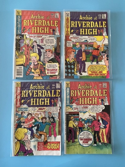 4 Issues Archie at Riverdale High #32 #33 #36 & #40 Archie Comics Bronze Age