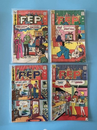 4 Issues Pep Comics #297 #302 #303 & #310 Archie Comics Bronze Age
