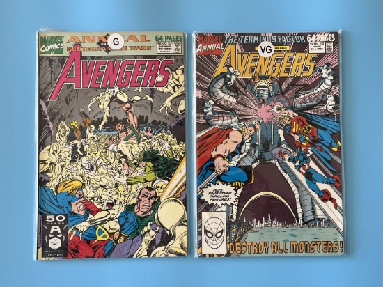 2 Issues Avengers Annual Comic #19 & #20 Marvel Comics Bronze Age