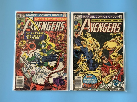 2 Issues The Avengers Comic #203 & #205 Marvel Comics Bronze Age