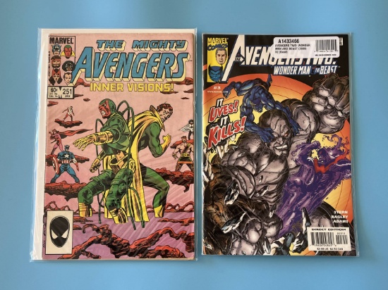 2 Issues The Avengers Comic #251 & The Avengers Two: Wonderman & The Beast Comic #3 Marvel Comics
