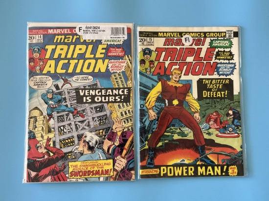 2 Issues Marvel Triple Action Comic #14 & #15 Marvel Comics Bronze Age