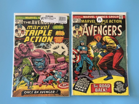 2 Issues Marvel Triple Action Comic #16 & #17 Marvel Comics Bronze Age