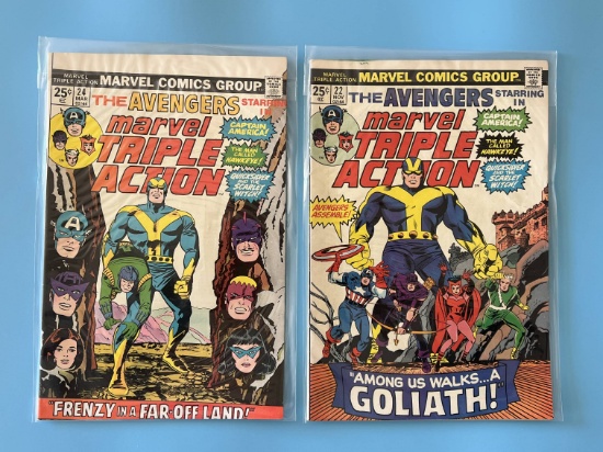 2 Issues Marvel Triple Action Comic #22 & #24 Marvel Comics Bronze Age