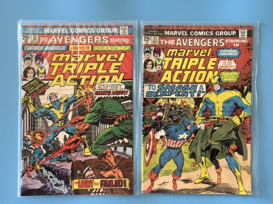 2 Issues Marvel Triple Action Comic #25 & #27 Marvel Comics Bronze Age