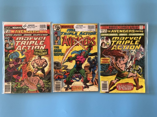 3 Issues Marvel Triple Action Comic #31 #32 & #44 Marvel Comics Bronze Age