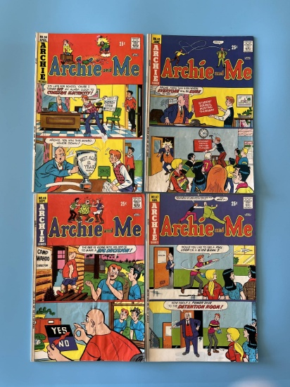 4 Issues Archie and Me Comics #64 #65 #67 & #68 Archie Comics Bronze Age