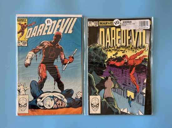 2 Issues Daredevil Comic #192 & #200 Marvel Comics