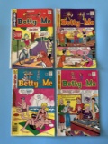 4 Issues Betty and Me #61 #76 #77 & #78 Archie Comics Bronze Age