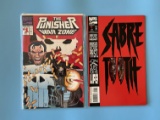 2 Issues The Punisher War Zone #1 Sabre Tooth #1 Marvel Comics KEY 1st Issues