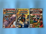 3 Issues Captain America Comic #203 #237 & #246 Marvel Comics Bronze Age Comics