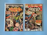 2 Issues The Tomb of Dracula Comic #32 & #33 Marvel Comics Bronze Age