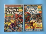 2 Issues Marvel Triple Action Comic #5 & #10 Marvel Comics Bronze Age