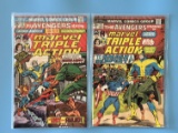 2 Issues Marvel Triple Action Comic #25 & #27 Marvel Comics Bronze Age