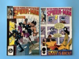 2 Issues The Spectacular Spiderman Comic #123 & #129 Marvel Comics Bronze Age