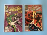 2 Issues The Spectacular Spiderman Comic #134 & #135 Marvel Comics Bronze Age